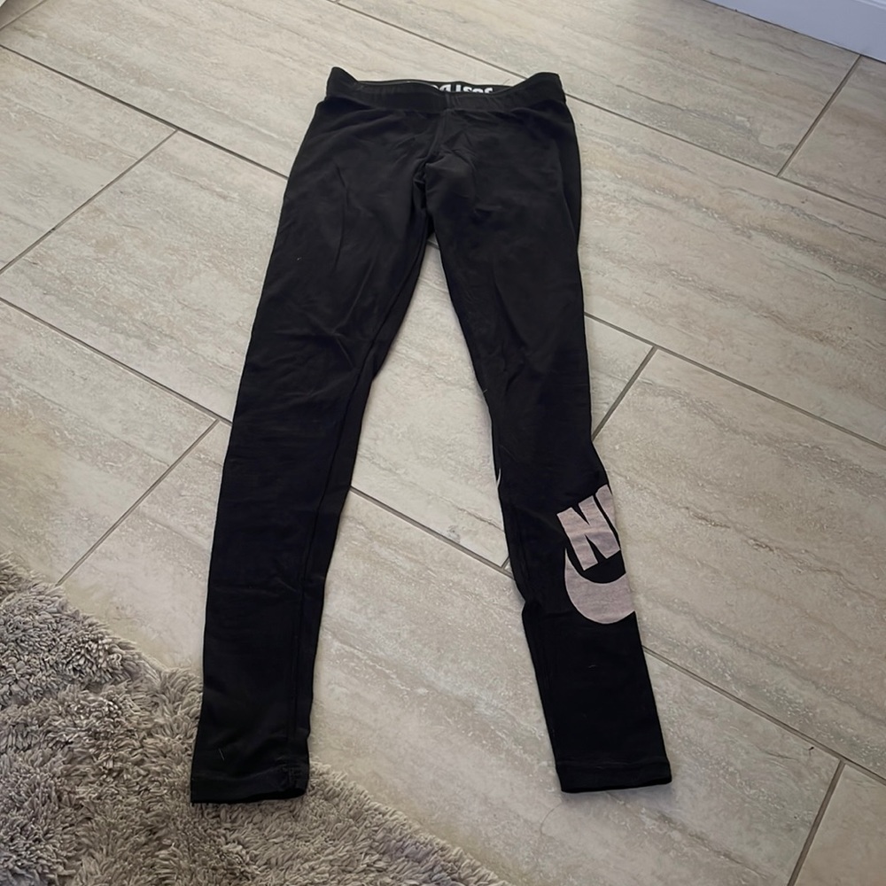 Nike Just Do It Black Leggings XS